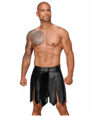 Чоловіча спідниця гладіатора Noir Handmade H053 Eco leather men's gladiator skirt - S