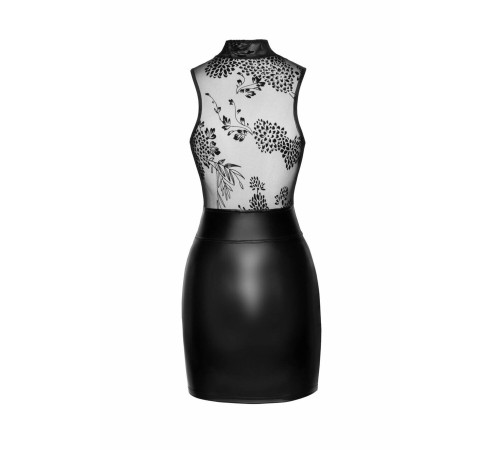 (SALE) Сукня Noir Handmade F241 Short dress with powerwetlook skirt and tulle top - S