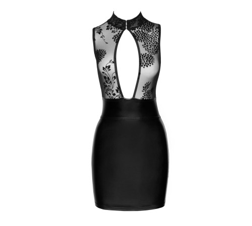 Сукня Noir Handmade F241 Short dress with powerwetlook skirt and tulle top - XL