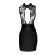 Сукня Noir Handmade F241 Short dress with powerwetlook skirt and tulle top - XL