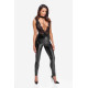 Комбінезон Noir Handmade F298 Libido Deep-V catsuit with collar and pearl chain - M