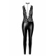 Комбінезон Noir Handmade F298 Libido Deep-V catsuit with collar and pearl chain - M