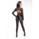 Комбінезон Noir Handmade F299 Enigma lace catsuit with underbust bodice - S