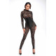 Комбінезон Noir Handmade F299 Enigma lace catsuit with underbust bodice - L