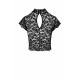 Топ Noir Handmade F303 Essence lace top with high collar - S