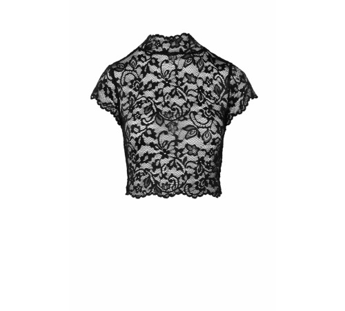 Топ Noir Handmade F303 Essence lace top with high collar - S