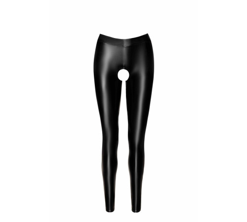 Легінси Noir Handmade F304 Taboo wetlook leggings with open crotch and bum - S