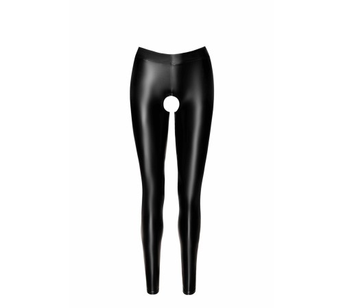 Легінси Noir Handmade F304 Taboo wetlook leggings with open crotch and bum - XL