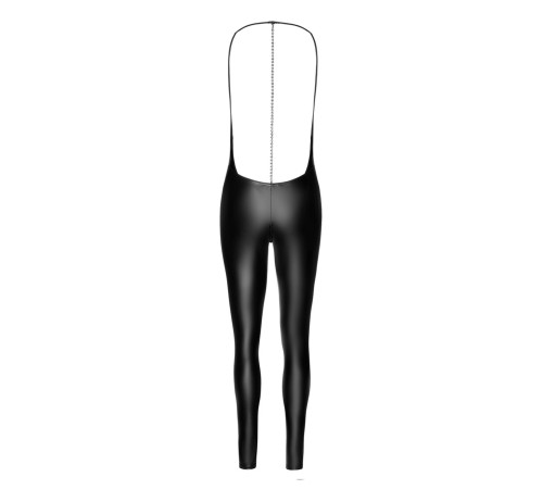 Комбінезон Noir Handmade F306 Mirage catsuit with jewelry rhinestone chain adorning the back - M