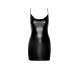 Сукня Noir Handmade F307 Mirage wetlook mini dress with jewelry rhinestone chain - M