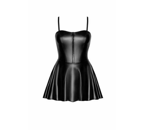 Сукня Noir Handmade F308 Dreamer wetlook corset mini dress with front zipper - S