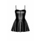 Сукня Noir Handmade F308 Dreamer wetlook corset mini dress with front zipper - S