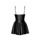 Сукня Noir Handmade F308 Dreamer wetlook corset mini dress with front zipper - XL