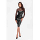 Сукня Noir Handmade F310 Sublime wetlook and flocked mesh midi dress - L