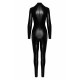 Комбінезон Noir Handmade F319 Caged wetlook catsuit with zippers and ring - S