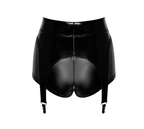 Шортики Noir Handmade F325 Glam suspender wetlook and vinyl shorts - M