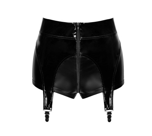 Шортики Noir Handmade F325 Glam suspender wetlook and vinyl shorts - L