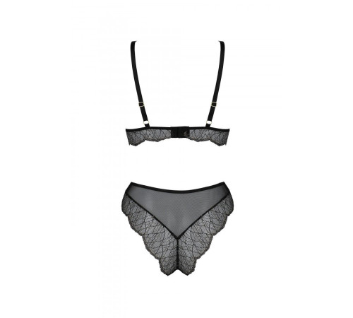 Комплект Passion AMBERLY SET black, L/XL, бралет і трусики бразиліана