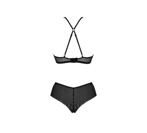 Комплект Passion KERRIA BIKINI black, S/M, бралет і трусики-бікіні