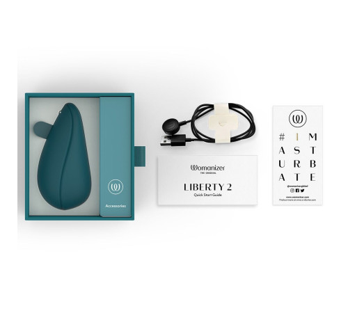 Вакуумний кліторальний стимулятор Womanizer Liberty 2 Dark Petrol