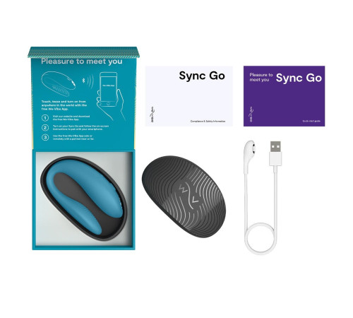 Смарт-вібратор для пар We-Vibe Sync GO Turquoise