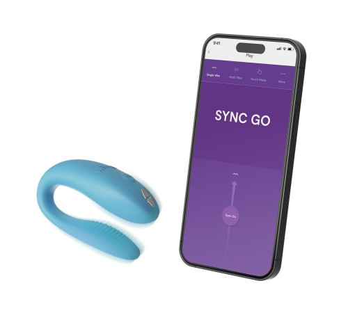 Смарт-вібратор для пар We-Vibe Sync GO Turquoise