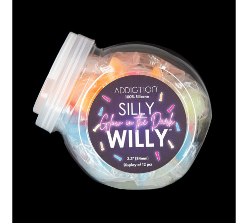 Набір фалоімітаторів ADDICTION Silly Willy Glow in the Dark 12 шт