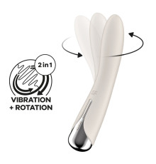 Вібратор точки G з обертанням Satisfyer Spinning Vibe 1 Beige, 2 мотори