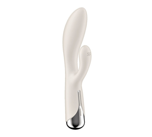 Вібратор-кролик з ротацією Satisfyer Spinning Rabbit 1 Beige, 3 мотори