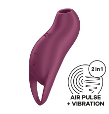 Вакуумний кліторальний стимулятор з вібрацією Satisfyer Pocket Pro 1 Purple