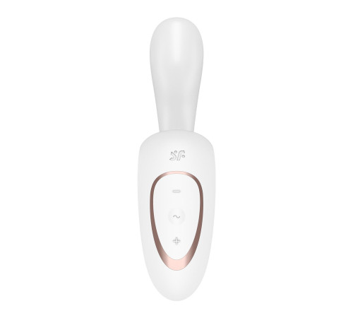 Вагінально-кліторальний вібратор Satisfyer G for Goddess 1 White, 2 мотори