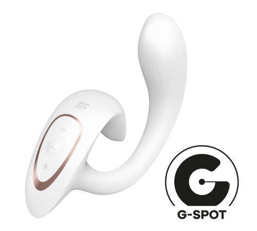 Вагінально-кліторальний вібратор Satisfyer G for Goddess 1 White, 2 мотори