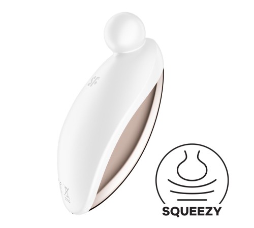 Вібратор для зовнішньої стимуляції Satisfyer Spot On 2 White, дуже потужний, гнучкий відросток