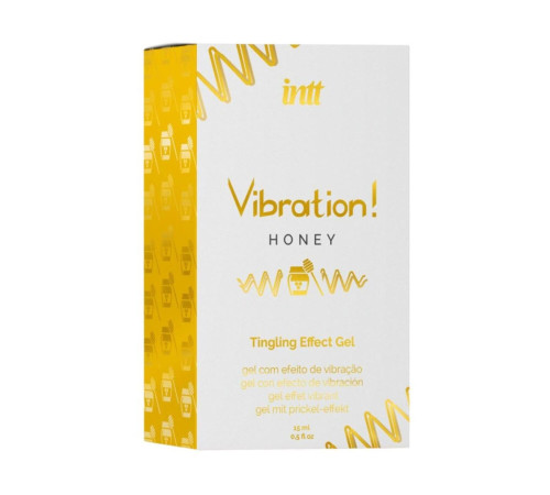 Рідкий вібратор Intt Vibration Honey (15 мл), густий гель, дуже смачний, діє до 30 хвилин