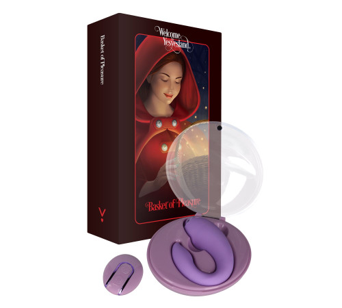 Вібратор для пар FairyGasm PleasureBerry violet, зарядний кейс, пульт ДК