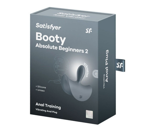 Анальна вібропробка Satisfyer Booty Absolute Beginners 2, для початківців, ввідна частина 3,5 см