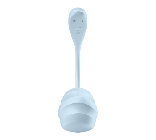 Смарт-віброяйце Satisfyer Smooth Petal Connect App Light Blue