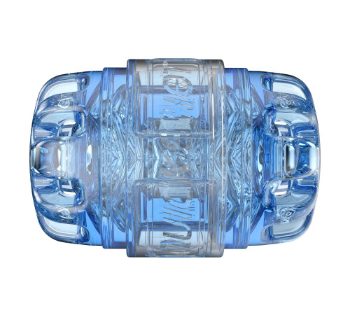 Мастурбатор Fleshlight Quickshot Turbo Blue Ice, компактний, чудово для пар і мінету