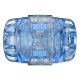 Мастурбатор Fleshlight Quickshot Turbo Blue Ice, компактний, чудово для пар і мінету