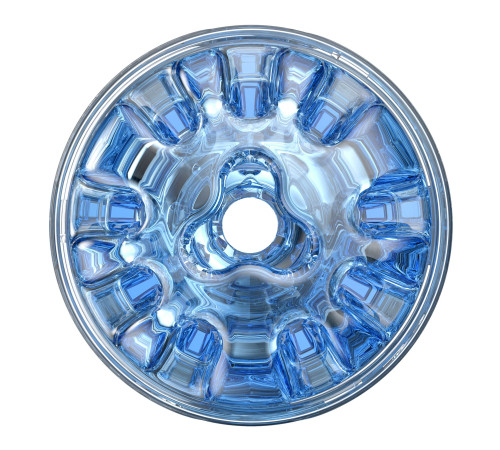 Мастурбатор Fleshlight Quickshot Turbo Blue Ice, компактний, чудово для пар і мінету