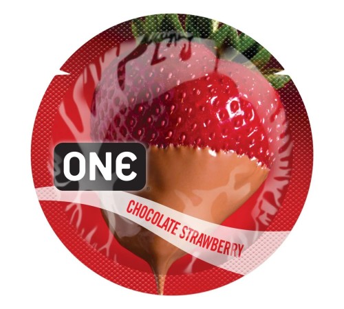 Презерватив ONE FlavorWaves 1 шт зі смаком Chocolate Strawberry