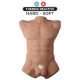 Торс з фалоімітатором на присосці SilexD Apollo L Male Torso Caramel