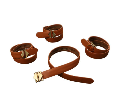 Набір для зв'язування LOCKINK Hogtie Set - Brown