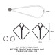 Затискачі для сосків з важкою підвіскою LOCKINK Nipple Clamps with Heavy Pendant - Grey