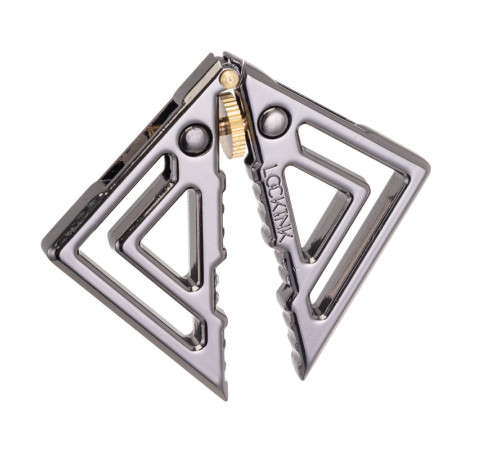 Затискачі для сосків з важкою підвіскою LOCKINK Adjustable Nipple Clamps with Heavy Pendant - Grey