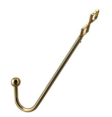 Анальний гак LOCKINK Golden Adjustable Anal Hook Set