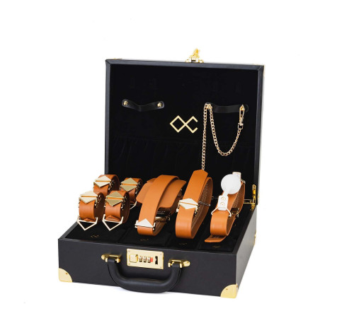 БДСМ-набір LOCKINK Moonlight Treasure Chest - Brown Set