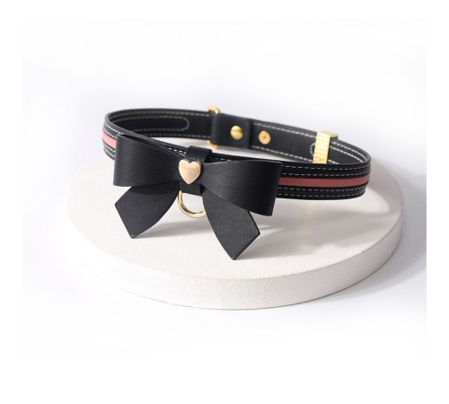 Повідець LOCKINK SEVANDA Love Heart Butterfly Leather Collar Set - Black