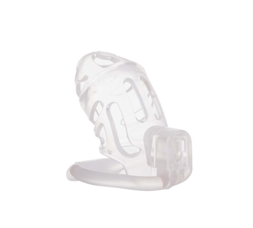 Клітка для пеніса LOCKINK SEVANDA Plastic Penis Chastity Cage - Transparent