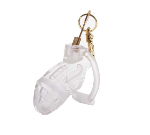 Клітка для пеніса LOCKINK SEVANDA Plastic Penis Chastity Cage - Transparent